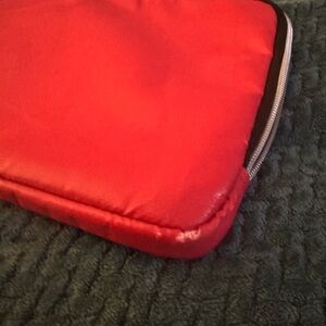 Red Laptop or tablet zipper bag/sleeve
